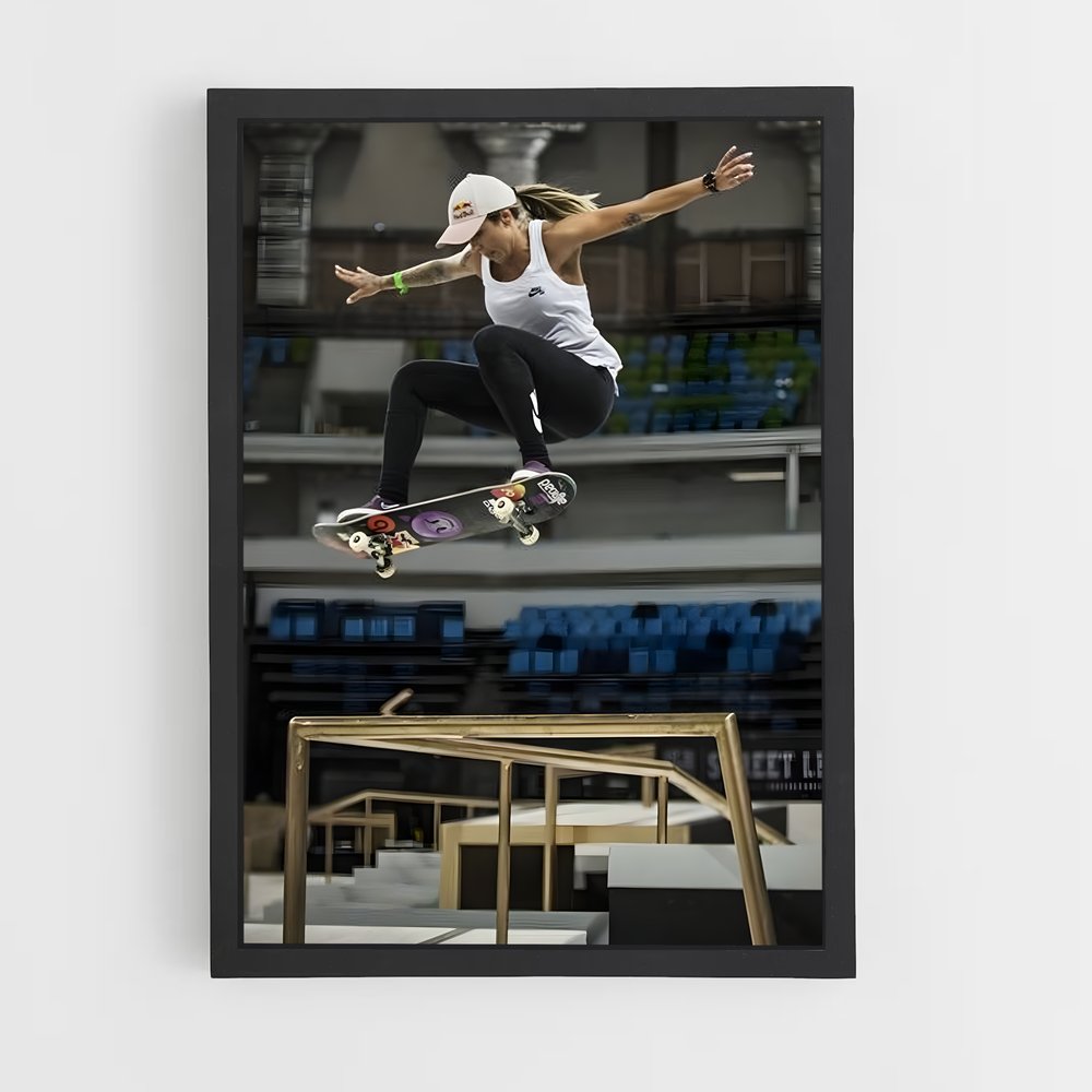 Poster Skate et Élan – affiche Skateboard (vue 2)